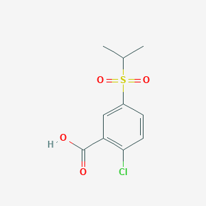 molecular formula C10H11ClO4S B1417314 2-氯-5-(丙烷-2-磺酰基)苯甲酸 CAS No. 90919-63-4