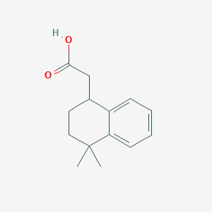molecular formula C14H18O2 B1417319 2-(4,4-二甲基-1,2,3,4-四氢萘-1-基)乙酸 CAS No. 1038360-49-4