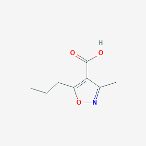 3-Methyl-5-propyl-1,2-oxazole-4-carboxylic acid