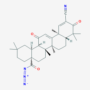 molecular formula C31H40N4O3 B14173297 Oleana-1,9(11)-dien-28-oyl azide, 2-cyano-3,12-dioxo- 