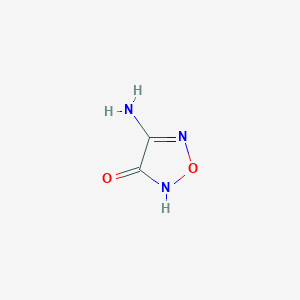 molecular formula C2H3N3O2 B141733 4-Amino-1,2,5-oxadiazol-3-ol CAS No. 159013-90-8