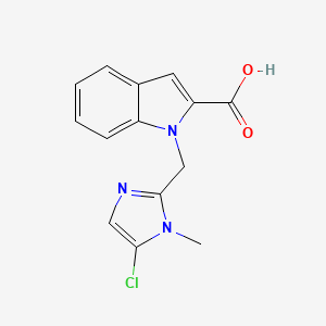 1-[(5-chloro-1-methyl-1H-imidazol-2-yl)methyl]-1H-indole-2-carboxylic acid