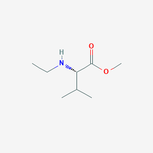 molecular formula C8H17NO2 B1417336 (S)-Methyl 2-(ethylamino)-3-methylbutanoate CAS No. 222550-60-9