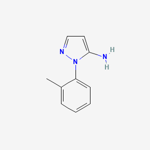 molecular formula C10H11N3 B1417340 2-(2-methylphenyl)-2,3-dihydro-1H-pyrazol-3-imine CAS No. 14678-98-9