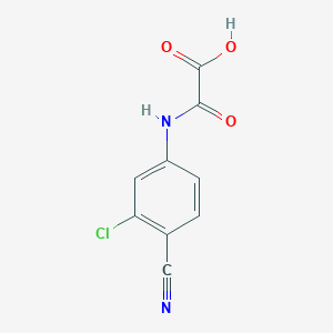 molecular formula C9H5ClN2O3 B1417341 [(3-Chloro-4-cyanophenyl)carbamoyl]formic acid CAS No. 1153559-74-0