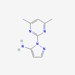 molecular formula C9H11N5 B1417343 1-(4,6-dimethylpyrimidin-2-yl)-1H-pyrazol-5-amine CAS No. 1152964-30-1