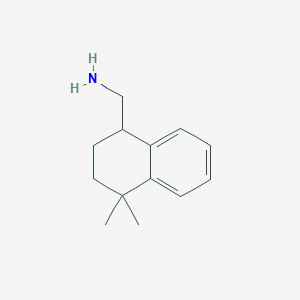 molecular formula C13H19N B1417344 (4,4-Dimethyl-1,2,3,4-tetrahydronaphthalen-1-yl)methanamine CAS No. 1096815-91-6