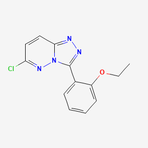 molecular formula C13H11ClN4O B1417345 6-Chloro-3-(2-ethoxyphenyl)-[1,2,4]triazolo[4,3-b]pyridazine CAS No. 1096925-96-0