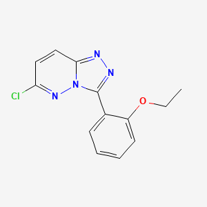 molecular formula C13H11ClN4O B1417345 6-Chloro-3-(2-ethoxyphenyl)[1,2,4]triazolo[4,3-b]pyridazine CAS No. 1096925-96-0