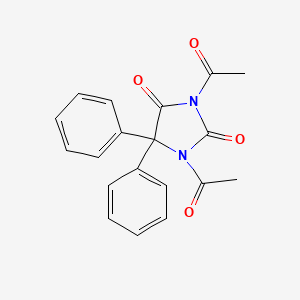 molecular formula C19H16N2O4 B14173460 Hydantoin, 1,3-diacetyl-5,5-diphenyl- CAS No. 4224-06-0