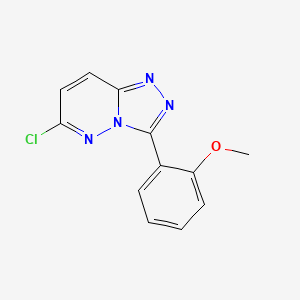 molecular formula C12H9ClN4O B1417348 6-Chloro-3-(2-methoxyphenyl)-[1,2,4]triazolo[4,3-b]pyridazine CAS No. 1096984-21-2