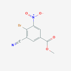 molecular formula C9H5BrN2O4 B1417357 Methyl 4-bromo-3-cyano-5-nitrobenzoate CAS No. 1805415-02-4