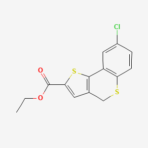 molecular formula C14H11ClO2S2 B1417358 ethyl 8-chloro-4H-thieno[3,2-c]thiochromene-2-carboxylate CAS No. 2197715-18-5