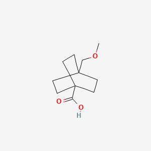molecular formula C11H18O3 B1417359 4-(Methoxymethyl)bicyclo[2.2.2]octane-1-carboxylic acid CAS No. 2168336-36-3