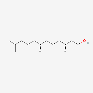 molecular formula C15H32O B14173619 1-Dodecanol, 3,7,11-trimethyl-, (R*,R*)- CAS No. 87247-04-9