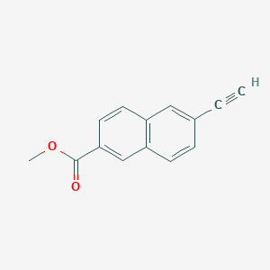 molecular formula C14H10O2 B1417362 6-Ethynyl-naphthalene-2-carboxylic acid methyl ester CAS No. 1180526-20-8
