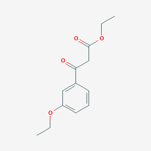 molecular formula C13H16O4 B14173632 Ethyl 3-ethoxy-beta-oxobenzenepropanoate CAS No. 52600-92-7