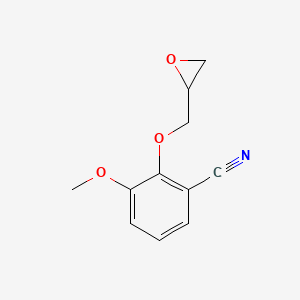 molecular formula C11H11NO3 B1417364 3-甲氧基-2-(环氧-2-基甲氧基)苯甲腈 CAS No. 35198-39-1