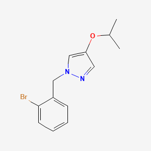 molecular formula C13H15BrN2O B1417367 1-(2-Bromobenzyl)-4-isopropoxy-1H-pyrazole CAS No. 2025564-94-5