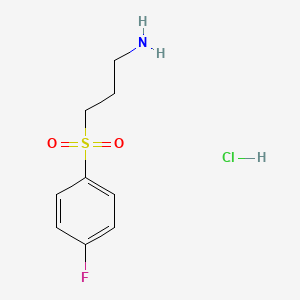 molecular formula C9H13ClFNO2S B1417368 3-(4-Fluorobenzenesulfonyl)-propylamine hydrochloride CAS No. 1158290-01-7