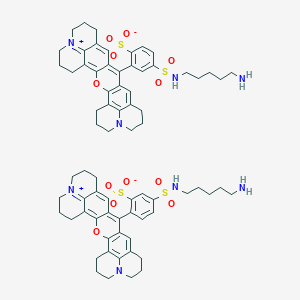 molecular formula C72H84N8O12S4 B1417369 Sulforhodamine 101 cadaverine CAS No. 203866-87-9