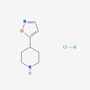 molecular formula C8H13ClN2O B1417373 4-Isoxazol-5-ylpiperidine hydrochloride CAS No. 2173092-95-8