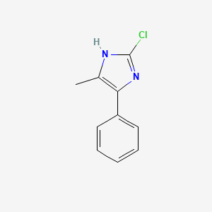 molecular formula C10H9ClN2 B14173817 2-Chloro-4-methyl-5-phenyl-1H-imidazole 