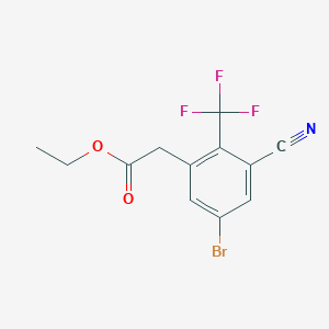 Ethyl 5-bromo-3-cyano-2-(trifluoromethyl)phenylacetate