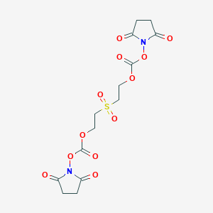 molecular formula C14H16N2O12S B014174 Bis[2-(succinimidooxycarbonyloxy)ethyl] sulfone CAS No. 57683-72-4