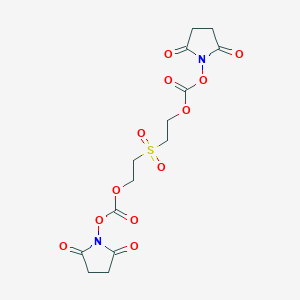 molecular formula C14H16N2O12S B014174 双(2-(琥珀酰亚胺基氧羰基氧)乙基)砜 CAS No. 57683-72-4
