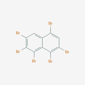 molecular formula C10H2Br6 B14174059 Naphthalene, hexabromo- CAS No. 56480-06-9