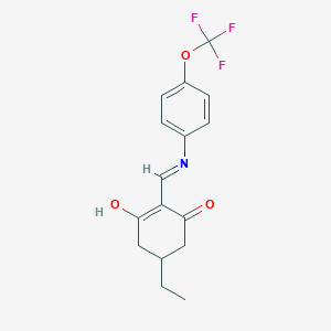 5-Ethyl-2-(((4-(trifluoromethoxy)phenyl)amino)methylene)cyclohexane-1,3-dione