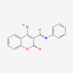 4-hydroxy-3-[(E)-(phenylimino)methyl]-2H-chromen-2-one