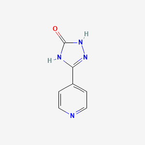 molecular formula C7H6N4O B1417425 3-(Pyridin-4-yl)-1H-1,2,4-triazol-5(4H)-one CAS No. 939-08-2