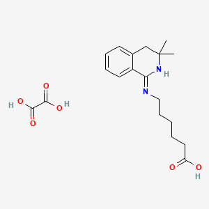 molecular formula C19H26N2O6 B1417439 6-(3,3-Dimethyl-3,4-dihydro-isoquinolin-1-ylamino)-hexanoic acid oxalate CAS No. 1185294-38-5