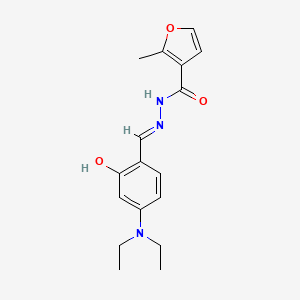 molecular formula C17H21N3O3 B1417444 N'-{(E)-[4-(diethylamino)-2-hydroxyphenyl]methylidene}-2-methylfuran-3-carbohydrazide CAS No. 304906-29-4