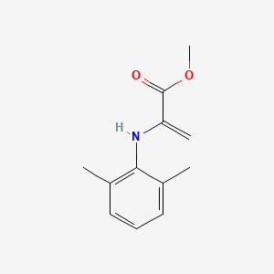 molecular formula C12H15NO2 B14174443 Methyl 2-(2,6-dimethylanilino)prop-2-enoate CAS No. 98166-08-6