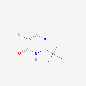 molecular formula C9H13ClN2O B1417455 2-Tert-butyl-5-chloro-6-methyl-pyrimidin-4-OL CAS No. 287927-88-2