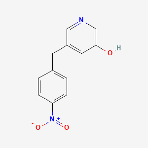 molecular formula C12H10N2O3 B14174586 5-[(4-Nitrophenyl)methyl]pyridin-3-ol CAS No. 54342-53-9