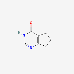 B1417471 6,7-dihydro-3H-cyclopenta[d]pyrimidin-4(5H)-one CAS No. 5661-01-8