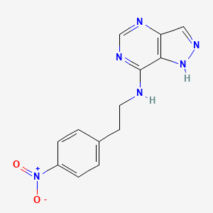 molecular formula C13H12N6O2 B14174820 N-[2-(4-Nitrophenyl)ethyl]-1H-pyrazolo[4,3-d]pyrimidin-7-amine CAS No. 923284-02-0