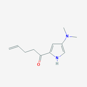 molecular formula C11H16N2O B14174850 1-[4-(Dimethylamino)-1H-pyrrol-2-yl]pent-4-en-1-one CAS No. 923606-06-8