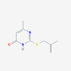 molecular formula C9H12N2OS B1417488 6-Methyl-2-((2-methylallyl)thio)pyrimidin-4-ol CAS No. 325852-91-3