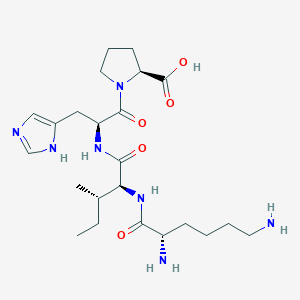 molecular formula C23H39N7O5 B14174895 L-Lysyl-L-isoleucyl-L-histidyl-L-proline CAS No. 918424-39-2