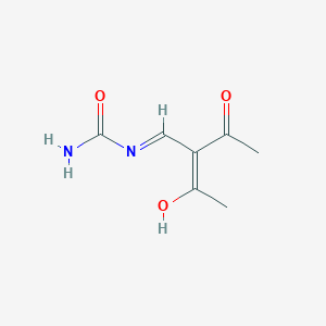 B1417495 1-(2-Acetyl-3-oxobut-1-en-1-yl)urea CAS No. 6971-56-8