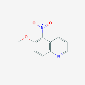 molecular formula C10H8N2O3 B014175 6-Methoxy-5-nitroquinoline CAS No. 6623-91-2
