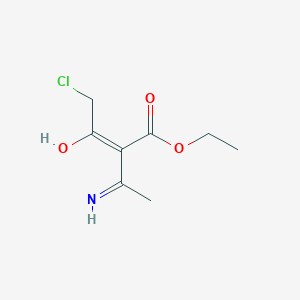 molecular formula C8H12ClNO3 B1417500 ethyl (2E)-3-amino-2-(chloroacetyl)but-2-enoate CAS No. 65713-76-0