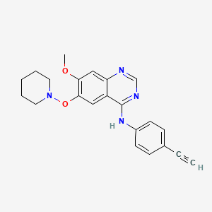 molecular formula C22H22N4O2 B14175044 N-(4-Ethynylphenyl)-7-methoxy-6-[(piperidin-1-yl)oxy]quinazolin-4-amine CAS No. 918499-39-5