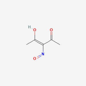 molecular formula C5H7NO3 B1417506 2,3,4-Pentanetrione, 3-oxime CAS No. 29917-12-2