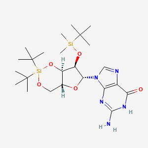 molecular formula C24H43N5O5Si2 B1417514 2'-O-(叔丁基二甲基甲硅烷基)-3',5'-O-(二叔丁基硅烷二基)鸟苷 CAS No. 401812-99-5